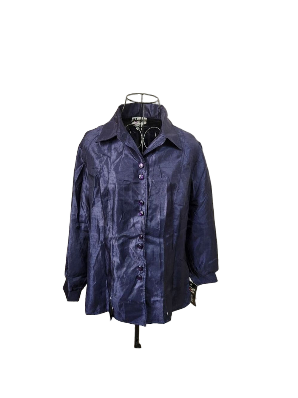 Vintage Maggie Sweet Blouse Dark Blue NWT